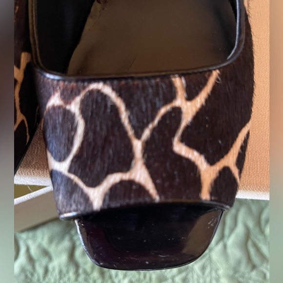 Nine West Mazzo Animal Print Peep Toe Heels - Picture 6 of 13